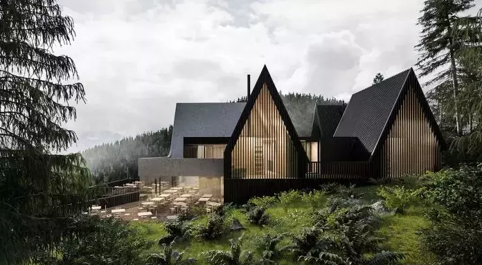 Architettura alpina: Un rifugio armonioso tra natura e design contemporaneo
