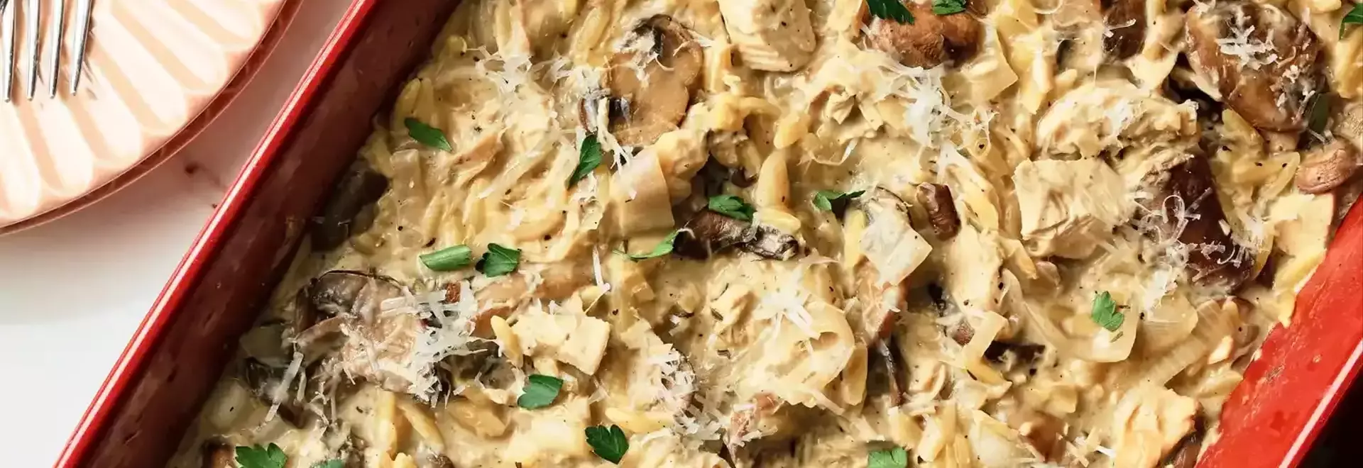 Chicken Marsala Orzo Bake: A Hearty and Healthy Casserole