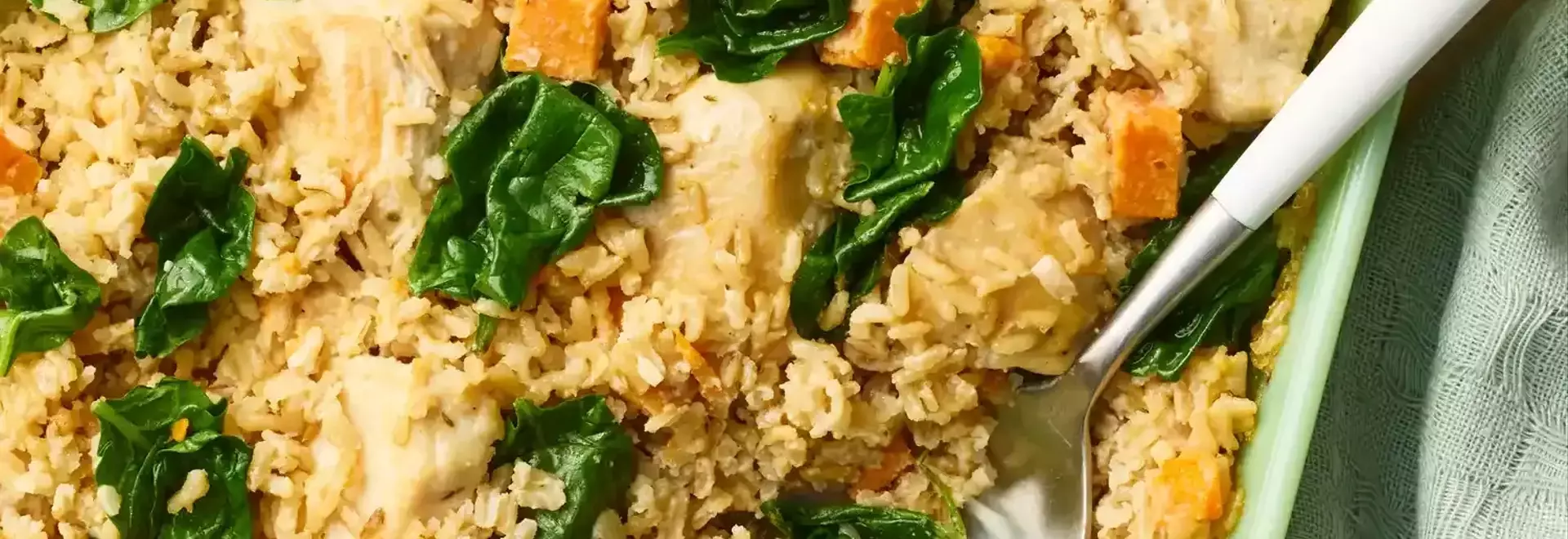 High-Protein Chicken Brown Rice Casserole