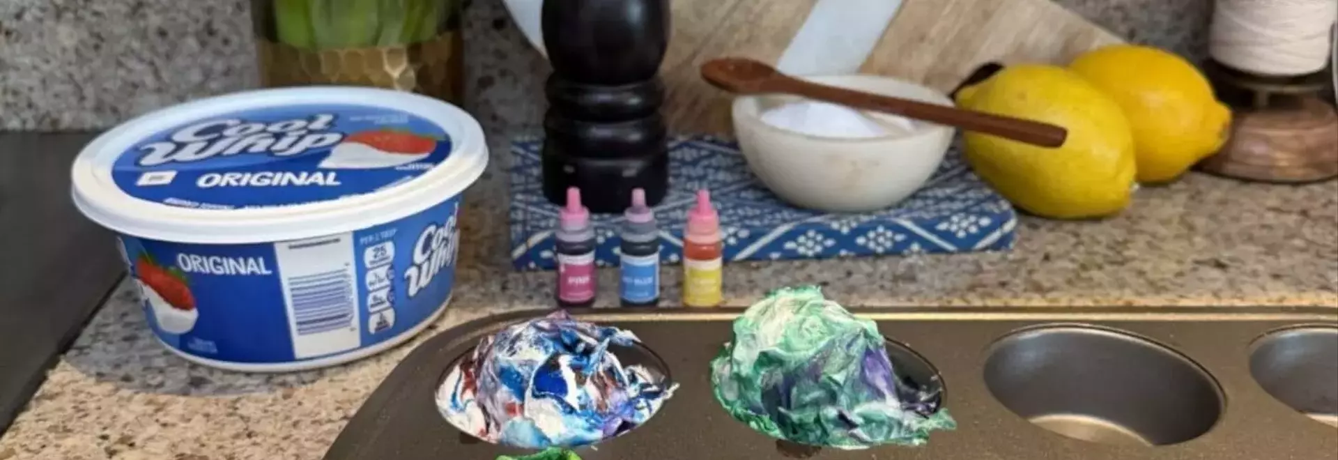 Creative Edible Easter Egg Dyeing with Whipped Topping