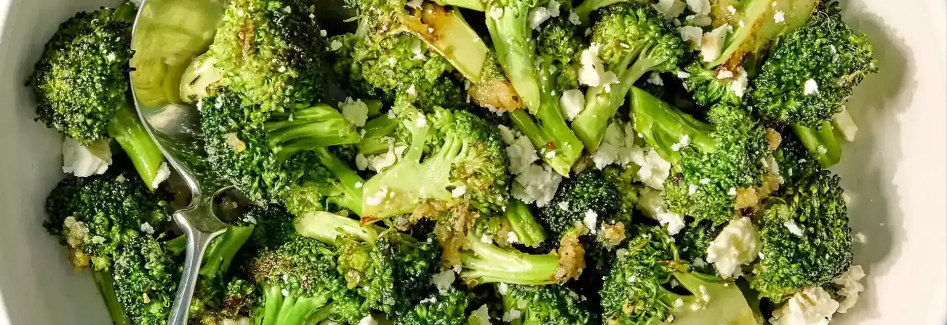 Delectable Lemon Feta Melting Broccoli