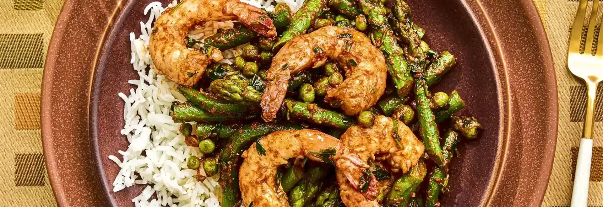 Quick Shrimp and Vegetable Skillet with Chermoula