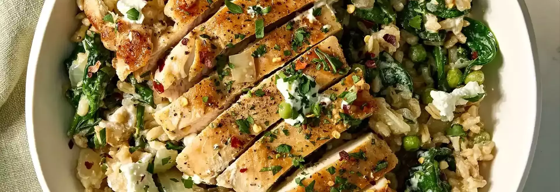 Creamy Lemon Chicken Skillet with Spinach & Peas: A Wholesome One-Pan Meal